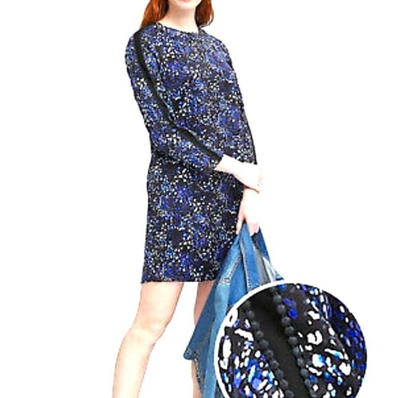 Banana Republic Blue Floral Dress - Picture 1 of 12